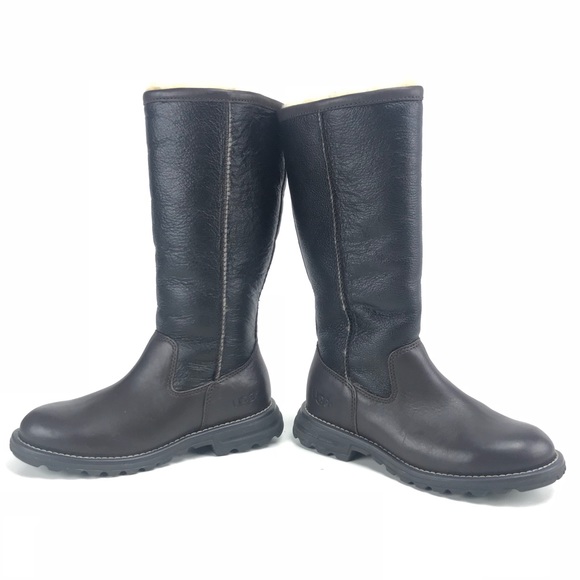 Ugg Brooks Leather Sheepskin Convertible Boots - Picture 7 of 7